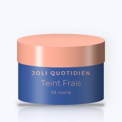 Poudre Teint Frais nomade – Joli Quotidien, pot 12 g, teinte 03 Ivoire