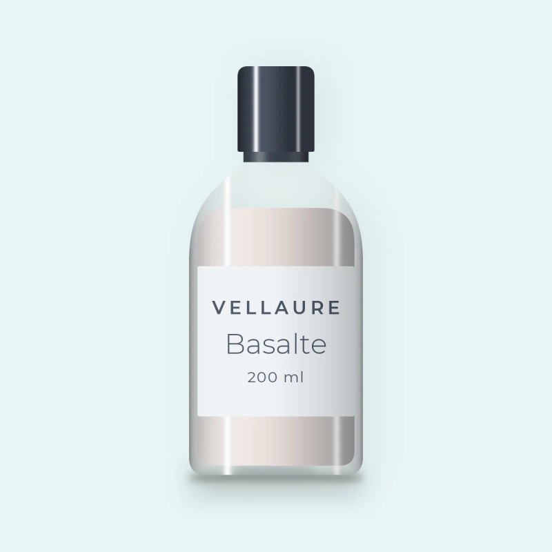 Nettoyant visage peaux sensibles Basalte – Vellaure, flacon 200 ml
