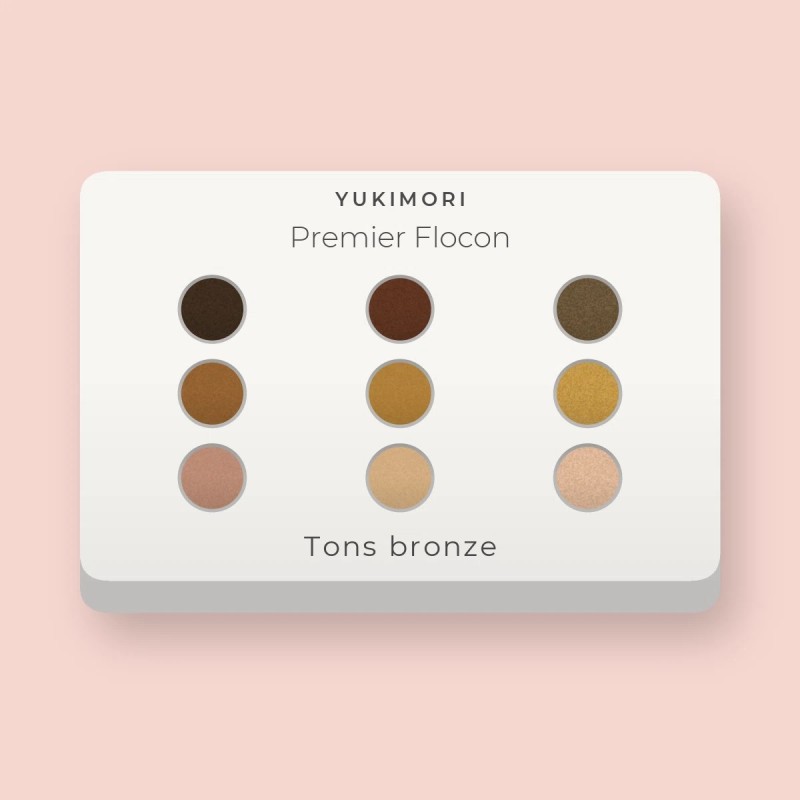 Palette yeux Premier Flocon à la vitamine E – Yukimori, 9 × 1 g, teinte Tons bronze