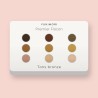Palette yeux Premier Flocon à la vitamine E – Yukimori, 9 × 1 g, teinte Tons bronze