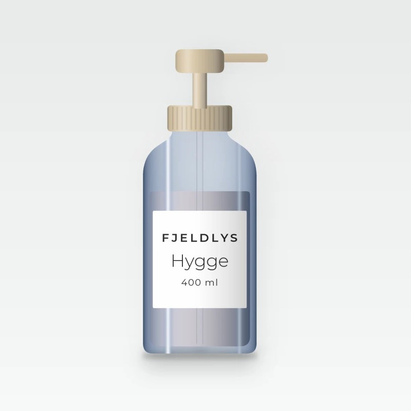 Hygge nettoyant visage clarifiant – Fjeldlys, flacon-pompe 400 ml