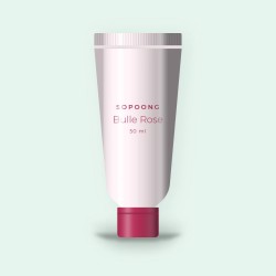 Crème hydratante Bulle Rose à l'huile d'argan – Sopoong, tube 50 ml