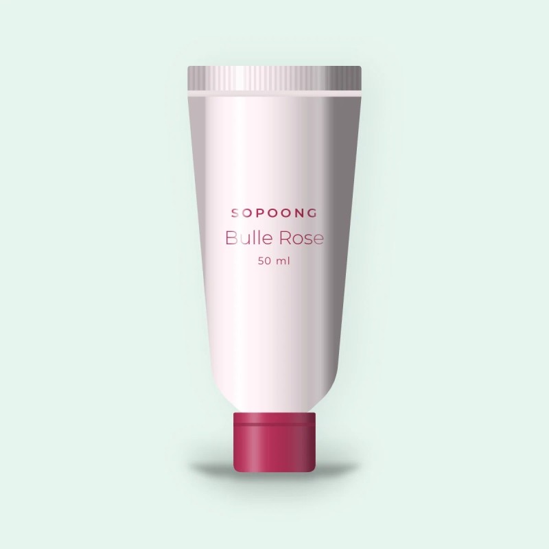 Crème hydratante Bulle Rose à l'huile d'argan – Sopoong, tube 50 ml