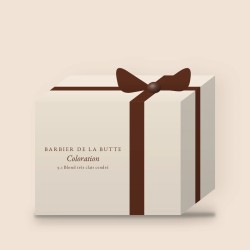 Coloration crème longue tenue à l'huile de babassu – Barbier de la Butte, coffret, teinte 9.1 Blond très clair cendré