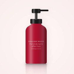 Fond de teint effet frais à l'eau de bleuet – Coulisse Rouge, flacon-pompe 30 ml, teinte 08 Beige neutre