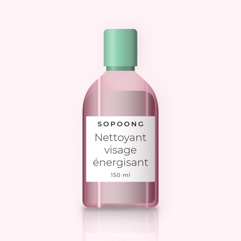 Nettoyant visage énergisant à la niacinamide – Sopoong, flacon 150 ml