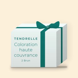 Coloration haute couvrance à l'extrait de grenade – Tendrelle, coffret, teinte 2 Brun