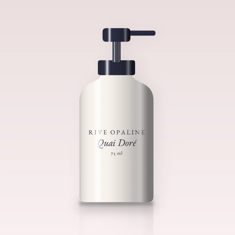 Quai Doré crème hydratante désaltérante – Rive Opaline, flacon-pompe 75 ml