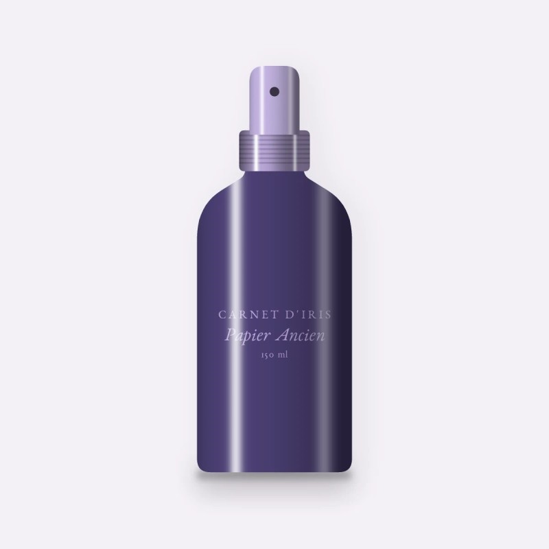Huile corps Papier Ancien au jojoba – Carnet d'Iris, flacon spray 150 ml