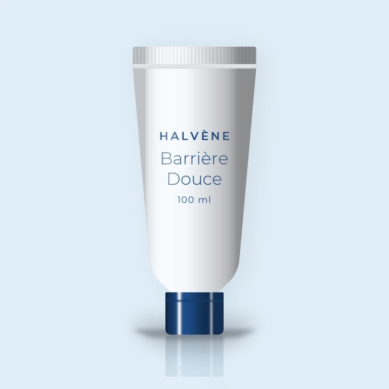 Barrière Douce masque visage sébo-régulateur – Halvène, tube 100 ml