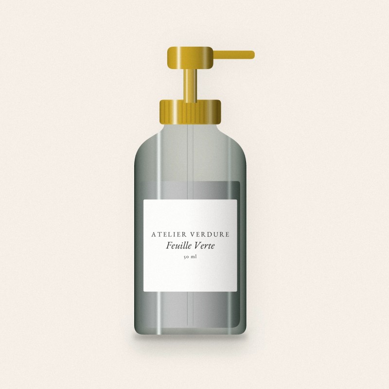 Crème hydratante veloutée Feuille Verte – Atelier Verdure, flacon-pompe 50 ml