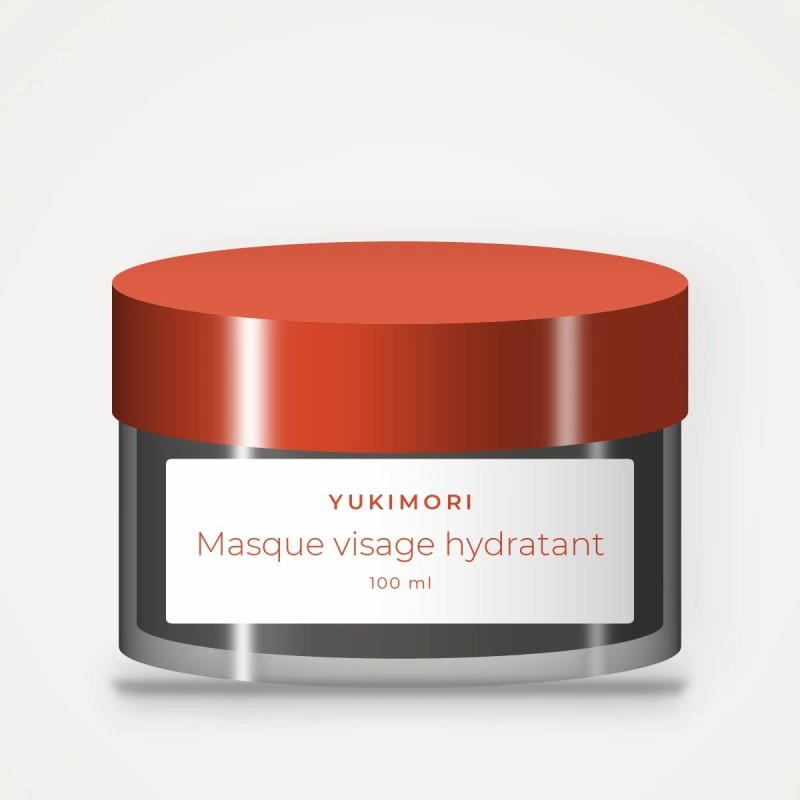 Masque visage hydratant à l'aloe vera – Yukimori, pot 100 ml