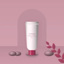 Crème solaire visage réconfortante Melon Frais SPF 30 – Sopoong, photo d'ambiance