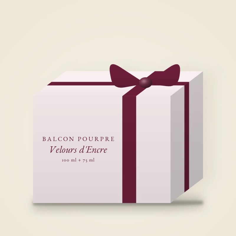 Coffret Velours d'Encre au néroli – Balcon Pourpre, 100 ml + 75 ml