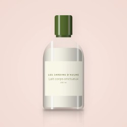 Lait corps onctueux à l'huile de jojoba – Les Jardins d'Aulne, flacon 200 ml