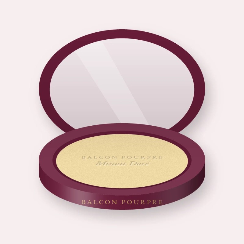 Poudre Minuit Doré fixatrice – Balcon Pourpre, boîtier 12 g, teinte 06 Banane