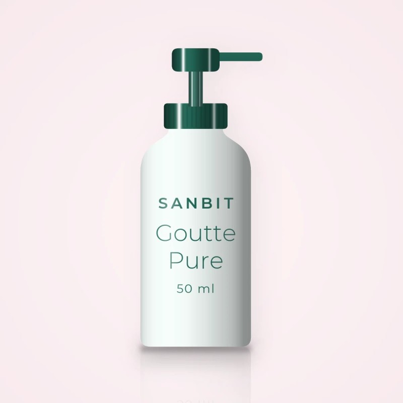 Soin anti-âge Goutte Pure à l'extrait d'immortelle – Sanbit, flacon-pompe 50 ml