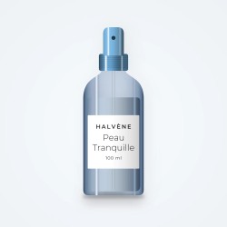 Lotion tonique Peau Tranquille à l'eau de rose – Halvène, flacon spray 100 ml
