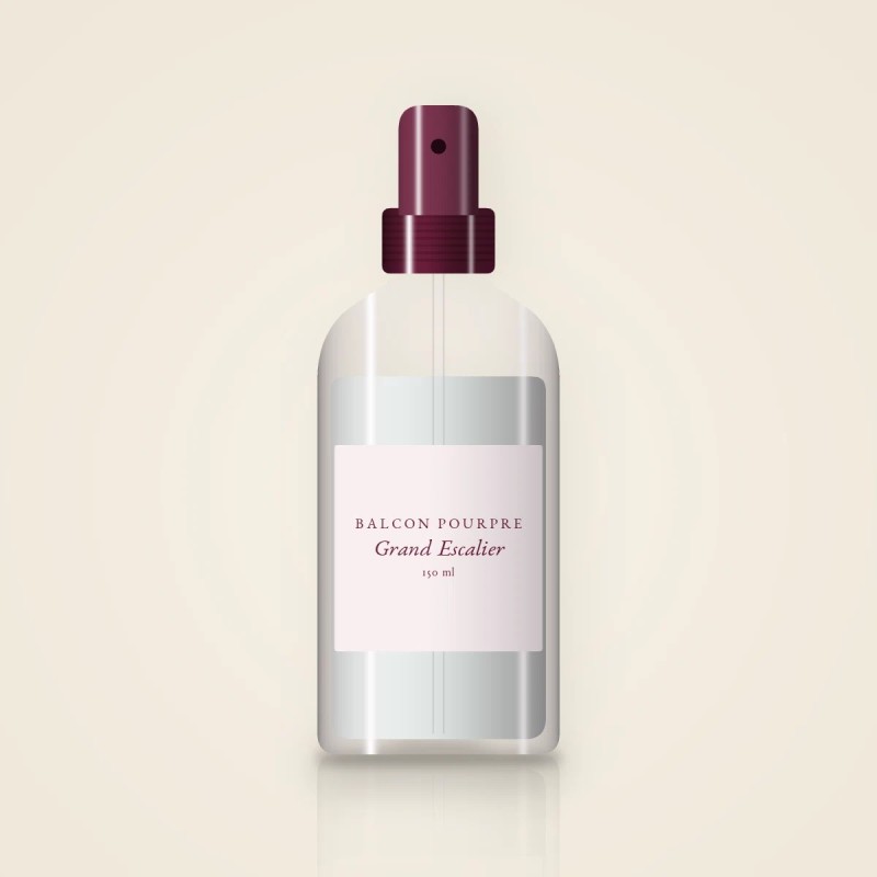 Brume Grand Escalier souriante à la framboise – Balcon Pourpre, flacon spray 150 ml