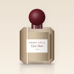 Parfum Ciste Doré suave – Ambre Sépia, flacon 30 ml
