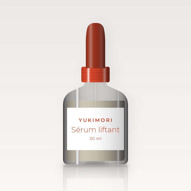 Sérum liftant au panthénol – Yukimori, flacon compte-gouttes 30 ml