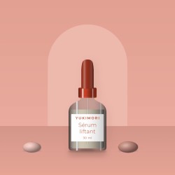 Sérum liftant au panthénol – Yukimori, photo d'ambiance
