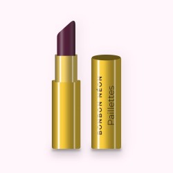 Rouge à lèvres nourrissant Paillettes – Bonbon Néon, étui 3,8 g, teinte 22 Aubergine