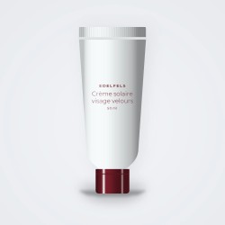 Crème solaire visage velours à l'aloe vera SPF 50 – Edelfels, tube 50 ml