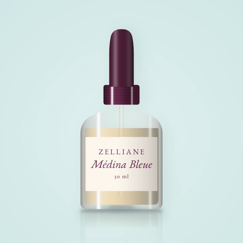 Sérum de nuit Médina Bleue – Zelliane, flacon compte-gouttes 30 ml