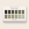 Palette yeux haute pigmentation Nuance Douce – Maison Nuance, 4 × 1,2 g, teinte Tons kaki