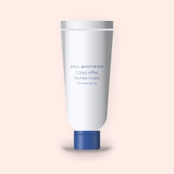 Gloss effet lèvres nues au squalane – Joli Quotidien, tube 6 ml, teinte 02 Nude pêche