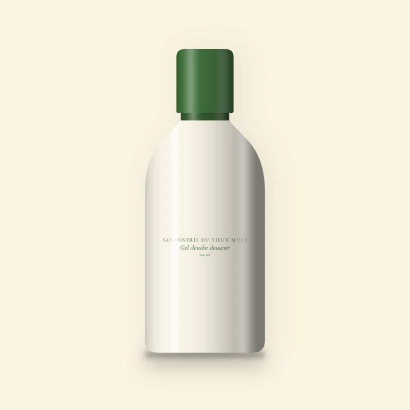 Gel douche et bain douceur au beurre de cacao – Savonnerie du Vieux Môle, flacon 100 ml