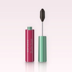 Mascara enrobant Bulle Rose – Sopoong, flacon et brosse 4 ml, teinte Brun noir
