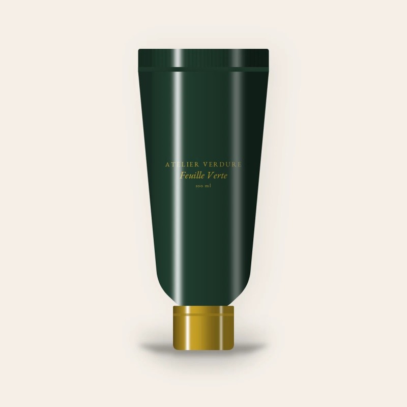 Gommage visage doux Feuille Verte – Atelier Verdure, tube 100 ml