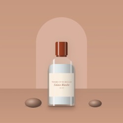 Gel douche Falaise Blanche à l'huile de noisette – Terre d'Ocrelle, photo d'ambiance