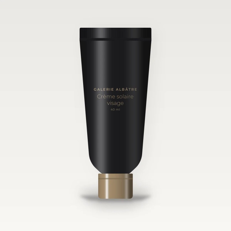 Crème solaire visage fraîcheur à l'huile de karanja SPF 50 – Galerie Albâtre, tube 40 ml