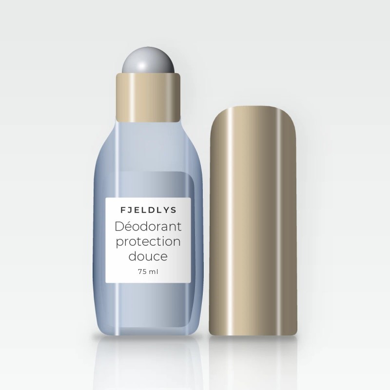 Déodorant protection douce au pamplemousse pour homme – Fjeldlys, flacon roll-on 75 ml
