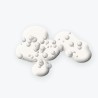 Savon saponifié à froid au rhassoul – Mélèze & Givre, aperçu de la texture