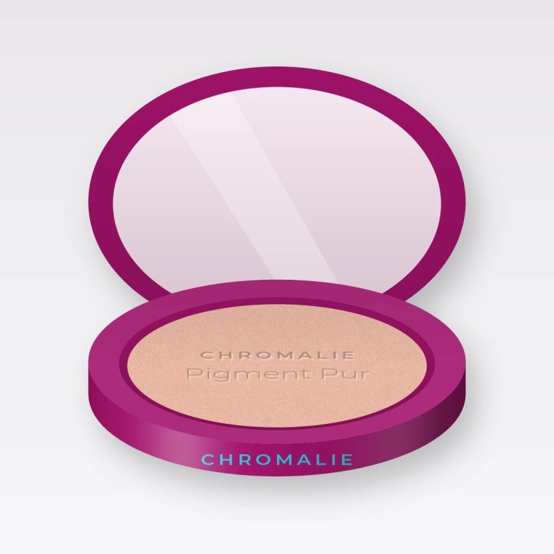 Enlumineur Pigment Pur précieux – Chromalie, boîtier 4,5 g, teinte Or rose