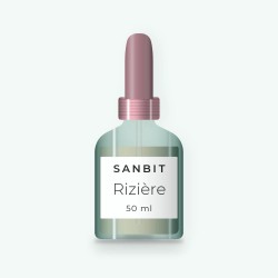 Sérum Rizière à l'huile de rose musquée – Sanbit, flacon compte-gouttes 50 ml