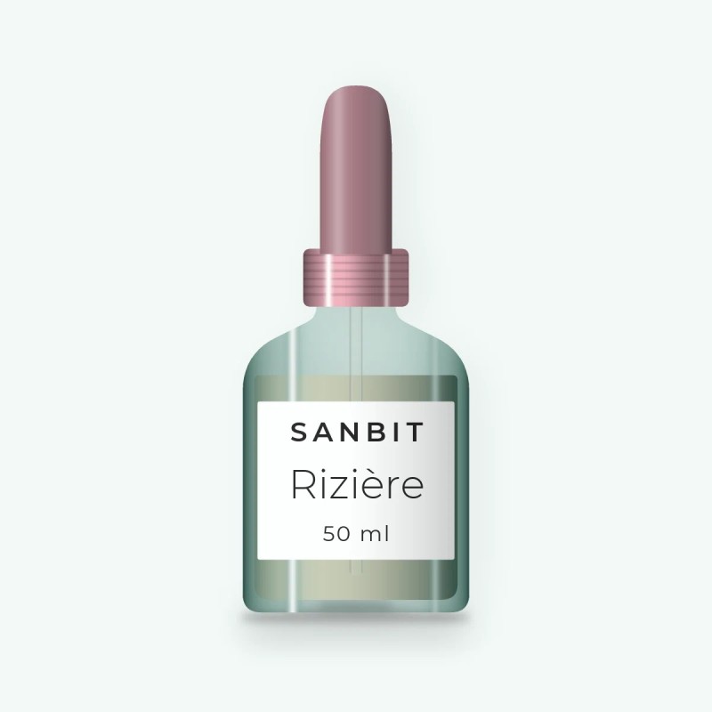 Sérum Rizière à l'huile de rose musquée – Sanbit, flacon compte-gouttes 50 ml