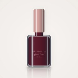 Vernis à ongles Quai Doré à l'amande douce – Rive Opaline, flacon 5 ml, teinte 16 Bordeaux
