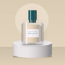 Parfum désinvolte à la vanille pour femme – Palais Nacré, photo d'ambiance