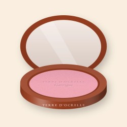 Blush Garrigue à la poudre de perle – Terre d'Ocrelle, boîtier 6 g, teinte 02 Rose tendre