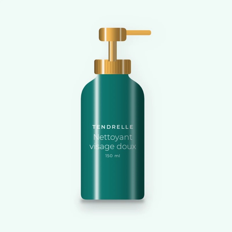 Nettoyant visage doux à l'hydrolat de néroli – Tendrelle, flacon-pompe 150 ml