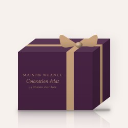 Coloration éclat aux protéines de blé – Maison Nuance, coffret, teinte 5.3 Châtain clair doré