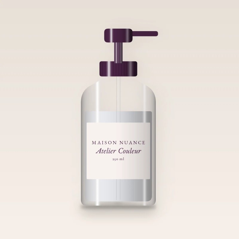 Shampooing Atelier Couleur à l'extrait de bouleau – Maison Nuance, flacon-pompe 250 ml