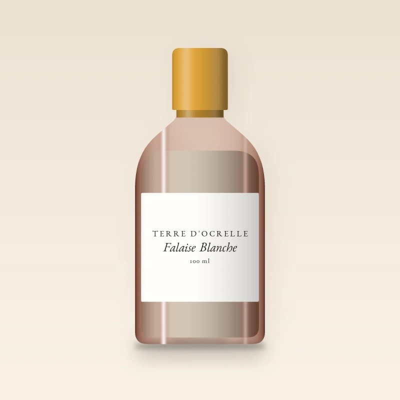 Gel douche et bain Falaise Blanche vivifiant – Terre d'Ocrelle, flacon 100 ml