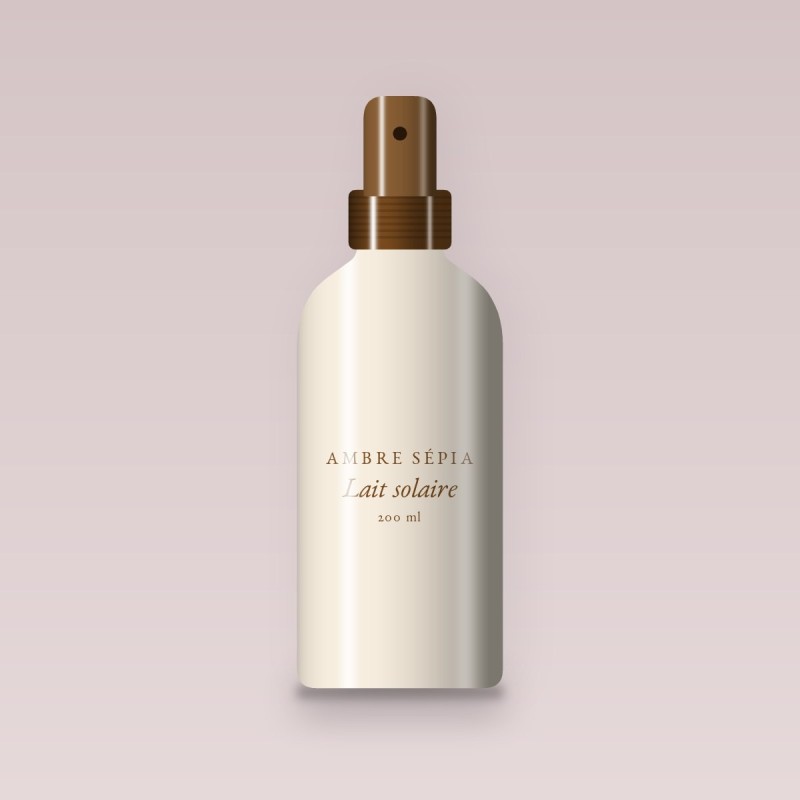 Lait solaire hydratation intense au calendula SPF 30 – Ambre Sépia, flacon spray 200 ml