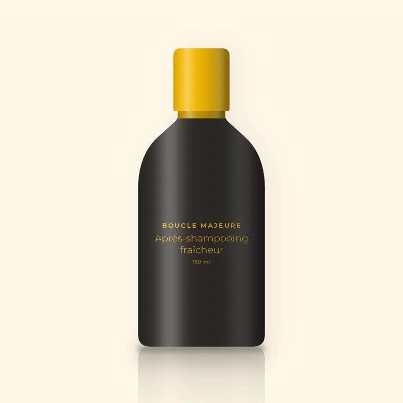 Après-shampooing fraîcheur aux protéines de soja – Boucle Majeure, flacon 150 ml